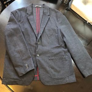 Old Navy Heather Navy Casual Blazer Sport Coat